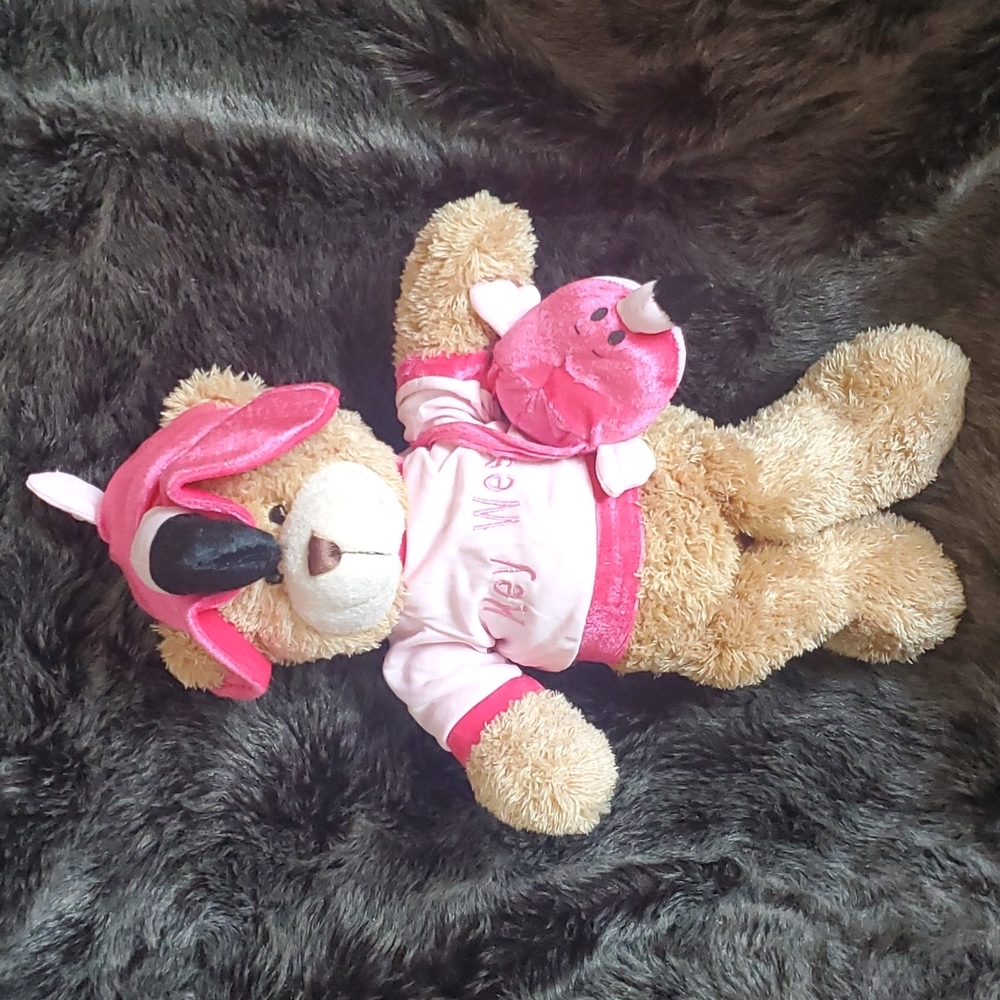 20" FLAMINGO BEAR WITH KEY WEST T-SHIRT AND PURSE